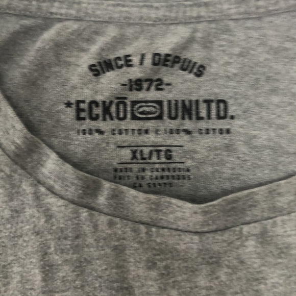 Ecko Unltd. GRAY T-Shirt size XL - Picture 2 of 5